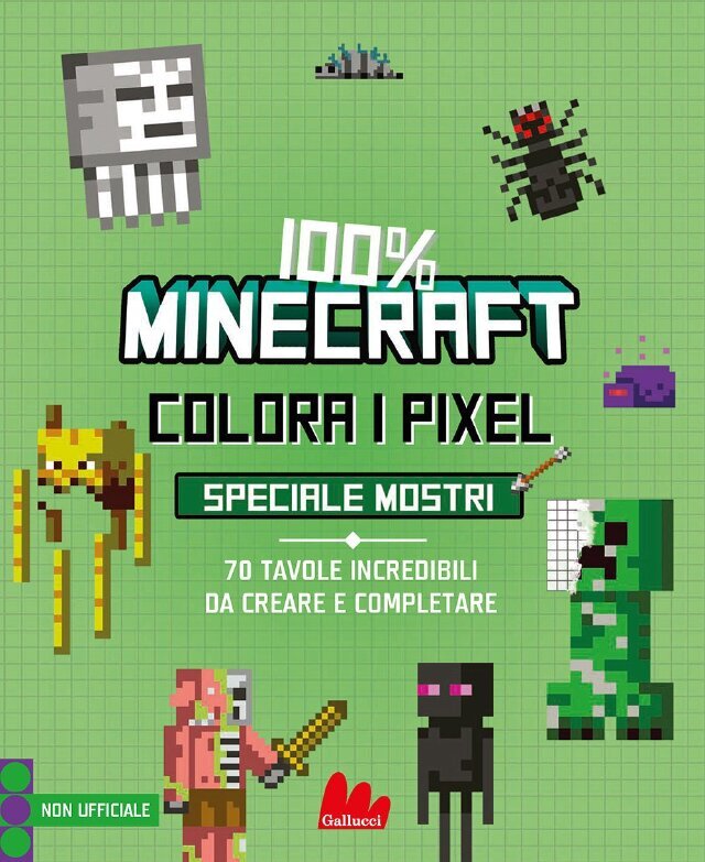 100% Minecraft. Colora i pixel - Speciale mostri